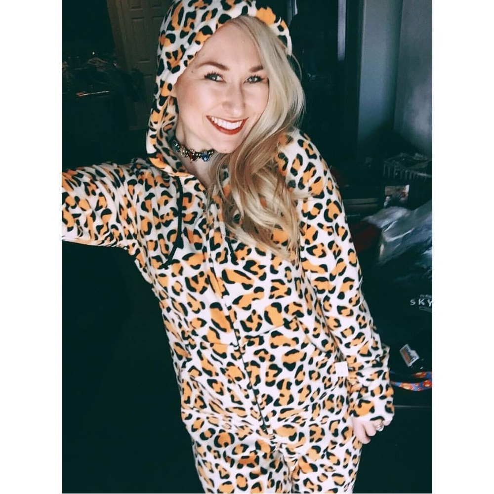 Pajamagrams Cheetah Hoodie Footie